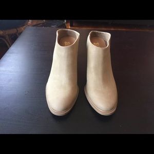 Tan heel booties